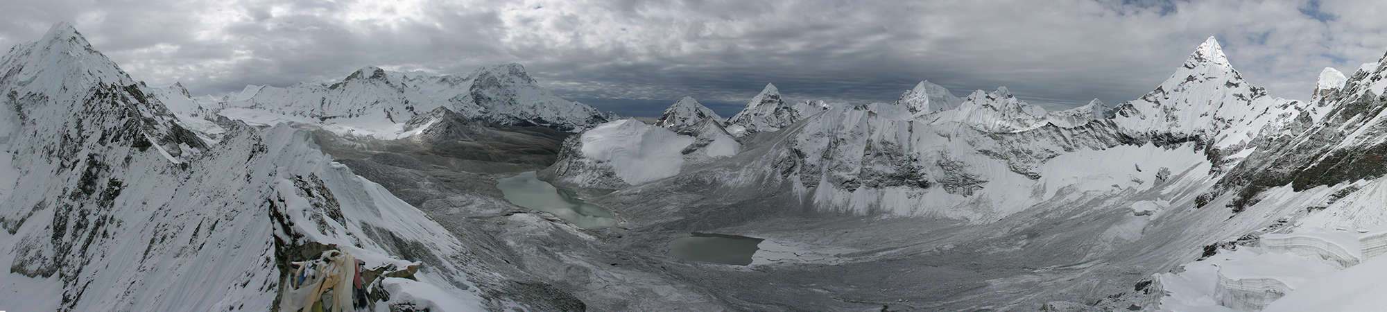 Great Himalaya Trail Amphu Labsta Pass view South