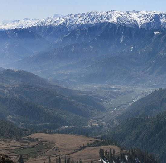 Dolpo and Far West Treks - Danphe Lekh above the gateway town of Jumla